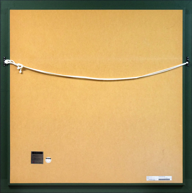 クリスチャン ラッセン(Christian Lassen)「トランキュイル モーメント C/C REM」ミクスドメディア版画に手彩色 額縁裏側画像