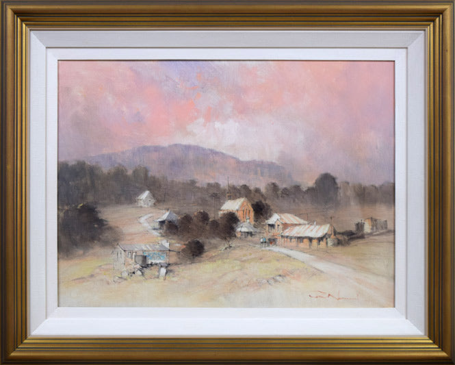 レックス・ニューウェル「リトル・ハートレイ(オーストラリア)」油絵・変形20号