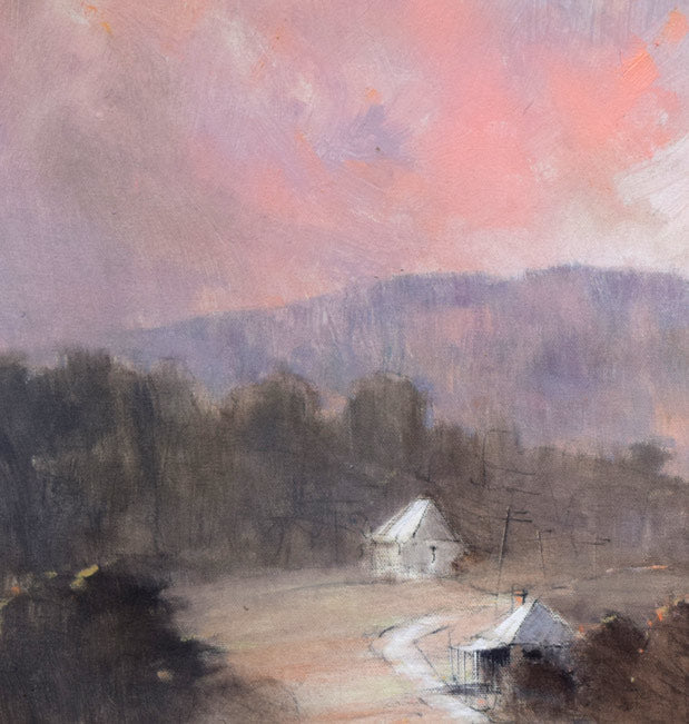 レックス・ニューウェル「リトル・ハートレイ(オーストラリア)」油絵・変形20号 拡大画像2