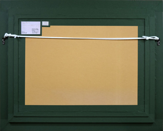 レックス・ニューウェル「リトル・ハートレイ(オーストラリア)」油絵・変形20号 額縁裏側画像