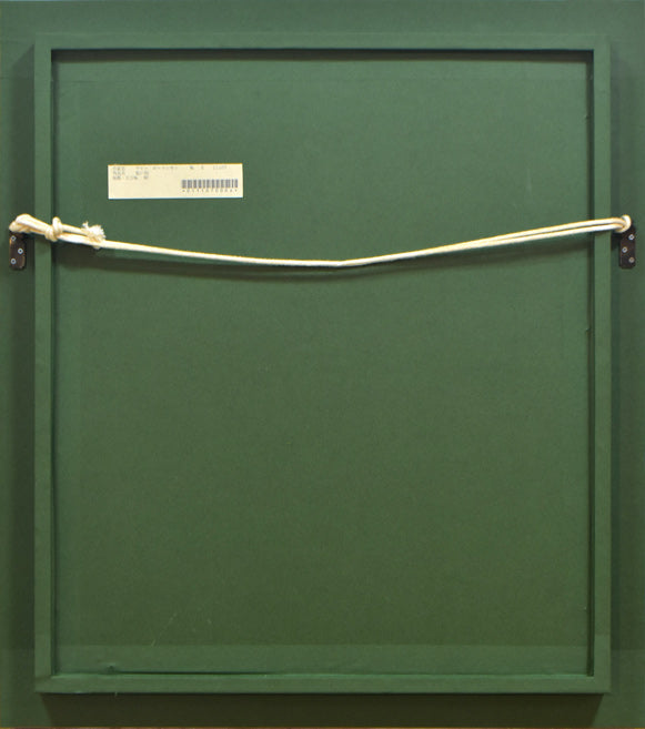 マリー ローランサン(Marie Laurencin)『バルコニーの乙女と犬(「フィネットの冒険」より)』リトグラフ 額縁裏側画像