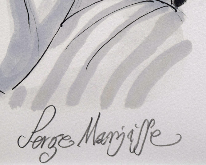 サージ マルジス(Serge Marjisse)「Les Confidences」リトグラフ 本人直筆鉛筆サイン入り