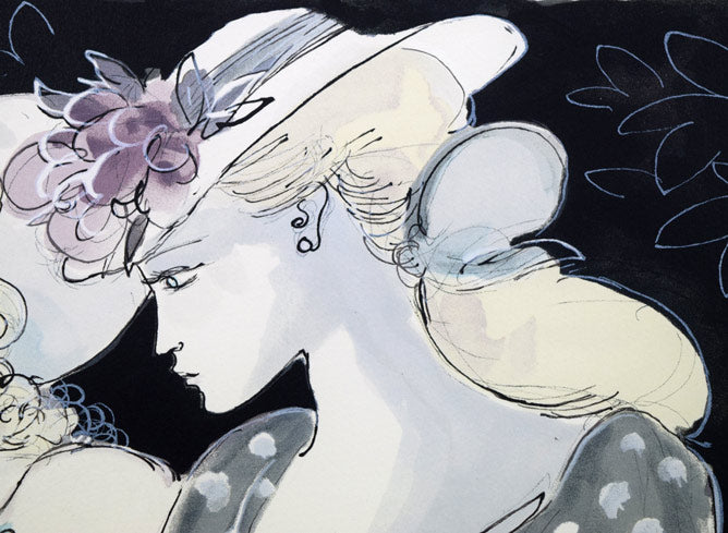 サージ マルジス(Serge Marjisse)「Les Confidences」リトグラフ 拡大画像2