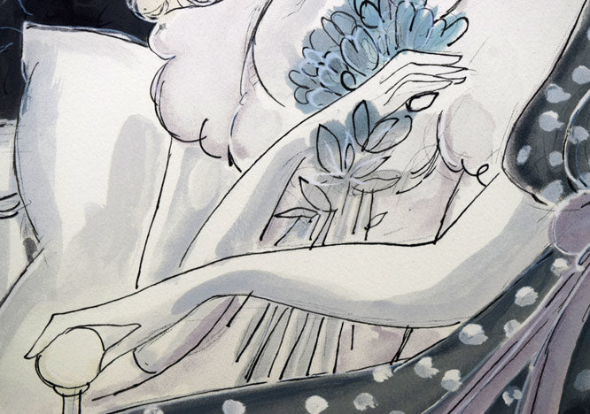 サージ マルジス(Serge Marjisse)「Les Confidences」リトグラフ 拡大画像3