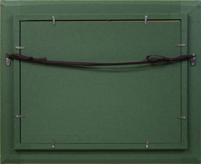 斉藤要「花」油絵・F4号 額縁裏側画像