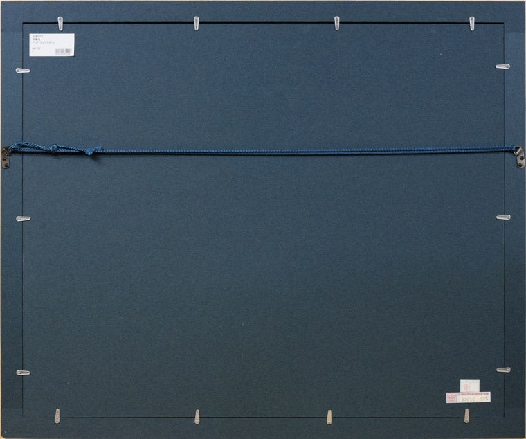 斎藤清「ブッダ・アシュラ・奈良(D)[BUDDHA ASYURA NARA(D)」木版画 額縁裏側画像