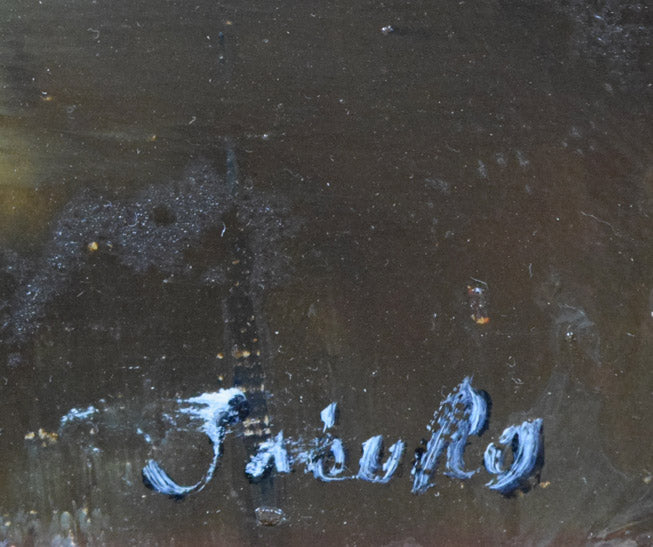 斎藤三郎「踊子パッキー」油絵・F4号 作品全体拡大画像