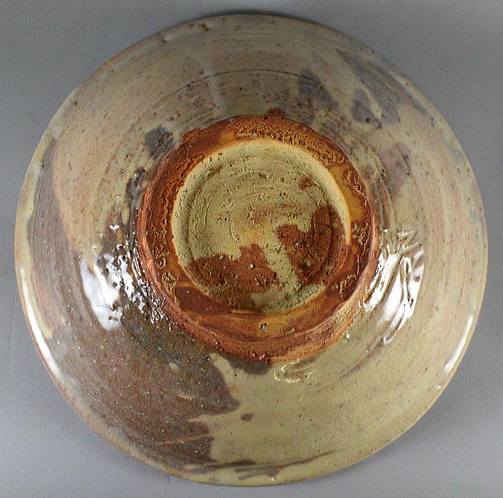 十三代 坂田 泥華「萩鉢」萩焼・共箱 裏側部分