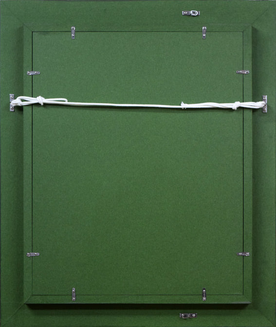 桜田精一「菜の花」油絵・F6号 額縁裏側部分