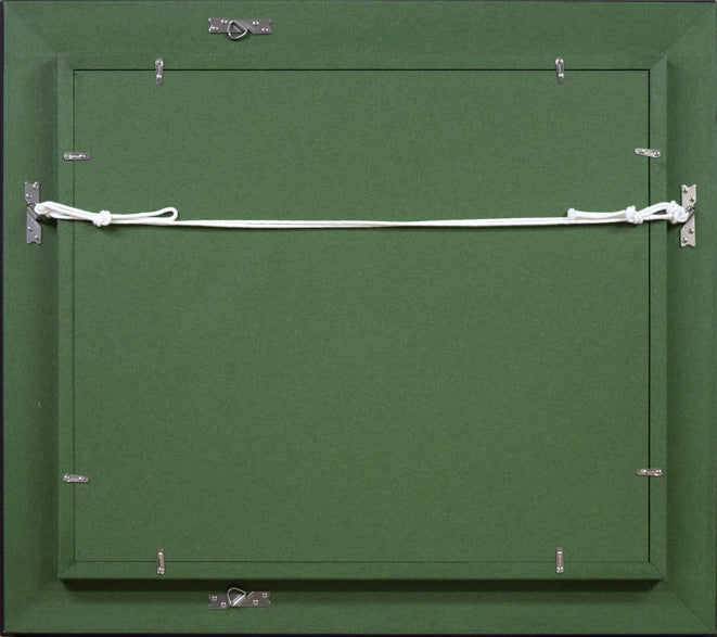 佐々木栄松「釧路湿原」油絵・F8号 額縁裏側画像