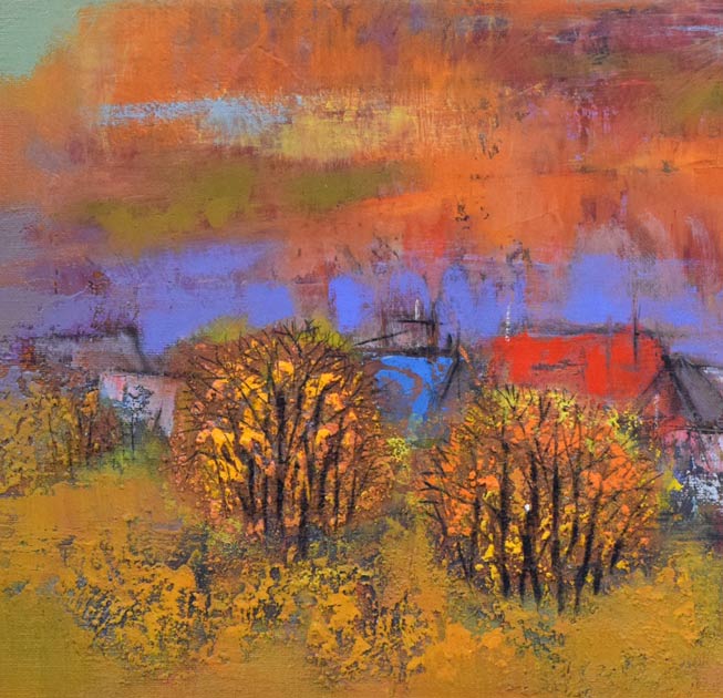 佐々木栄松「尾岱沼(野付半島)」油絵・F8号 拡大画像2