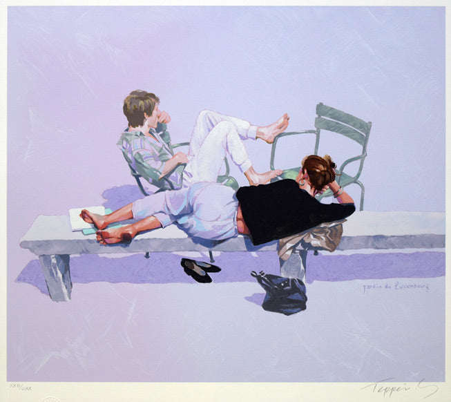 笹倉鉄平「OFF(オフ)」シルクスクリーン版画 作品全体拡大画像