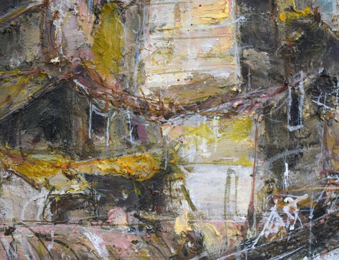 笹山俊弘「アテカ風景(スペイン)」油絵・F10号 拡大画像3