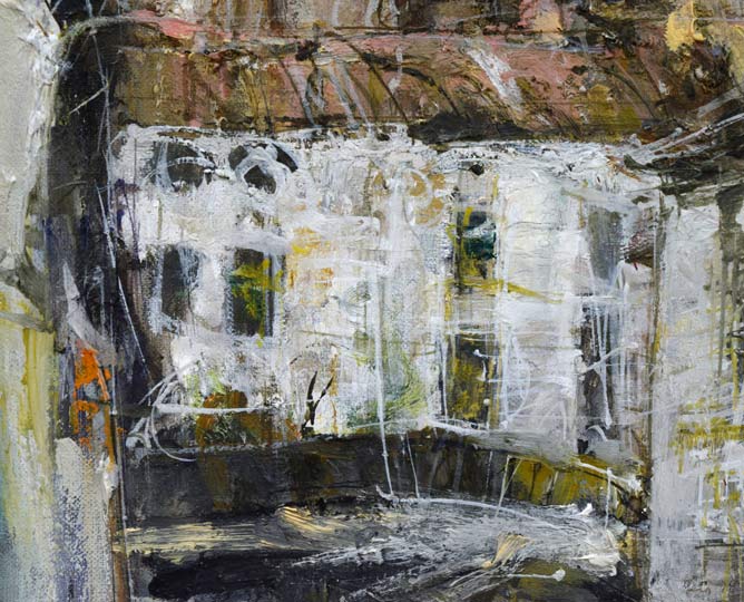 笹山俊弘「アテカ風景(スペイン)」油絵・F10号 拡大画像4