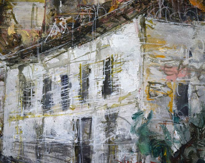 笹山俊弘「アテカ風景(スペイン)」油絵・F10号 拡大画像5