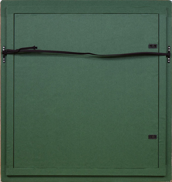 佐藤忠良「秋の花水木」水彩画・1977年作 額縁裏側部分