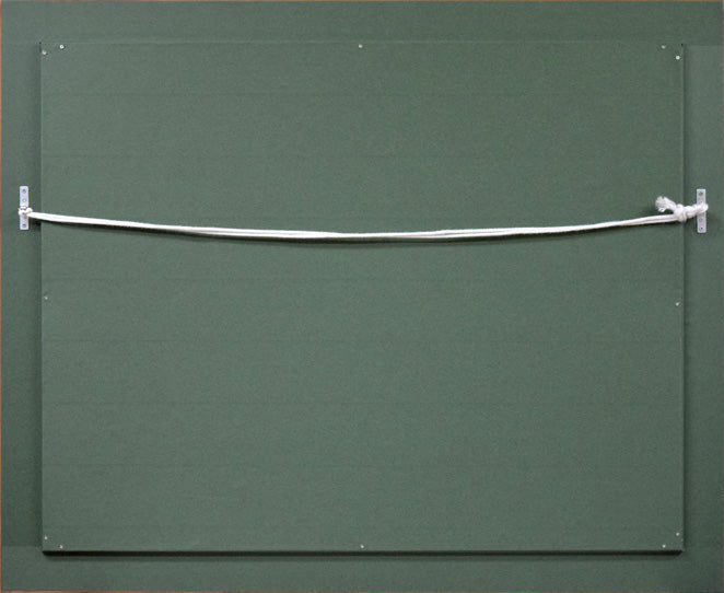 佐藤あつ子「杏子の里」油絵・P15号 額縁裏側画像