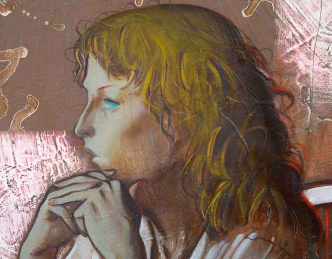 佐藤泰生「午後」油絵・F6号 拡大画像1