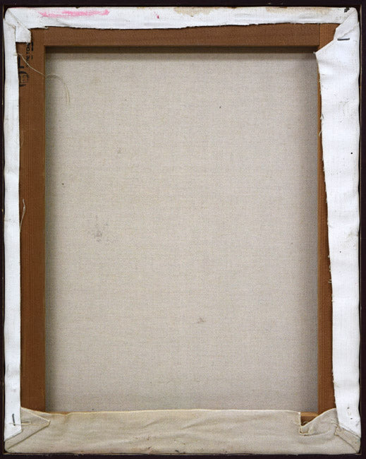 佐藤泰生「午後」油絵・F6号 キャンバス裏側画像