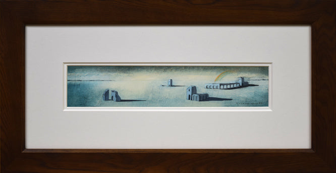 佐藤武「旅愁」油絵・変形6号