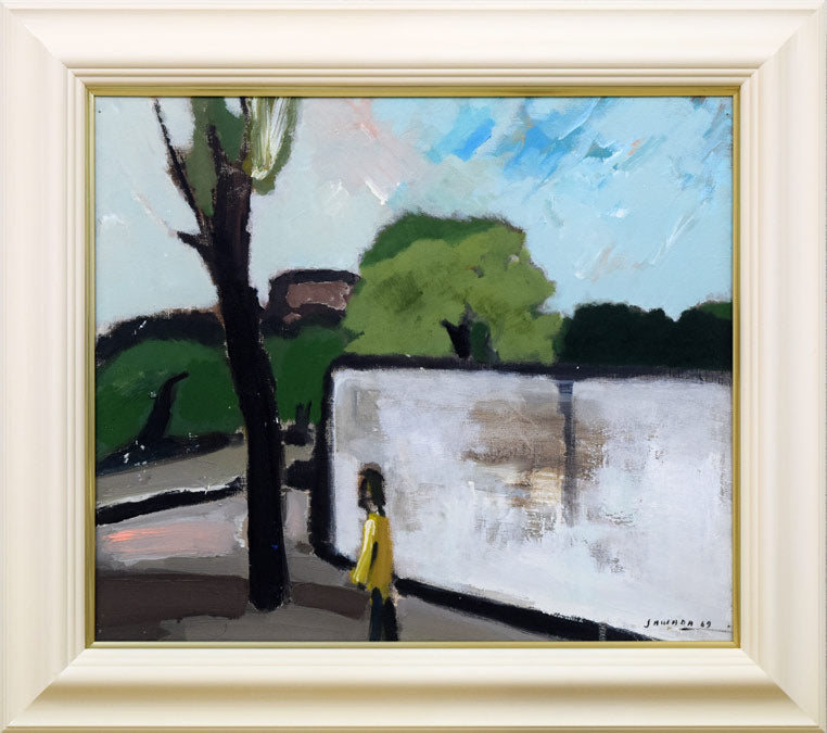 沢田哲郎「エル・エスコリアル(スペイン)」油絵・F10号