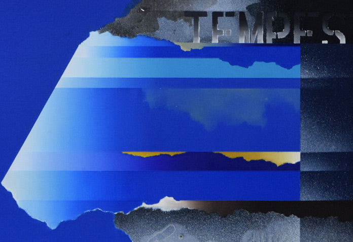 沢田哲郎「TEMPEST(嵐)」油絵・F10号 拡大部分1