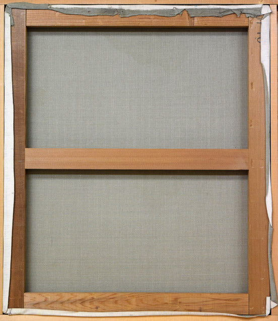 沢田哲郎「TEMPEST(嵐)」油絵・F10号 キャンバス裏側画像