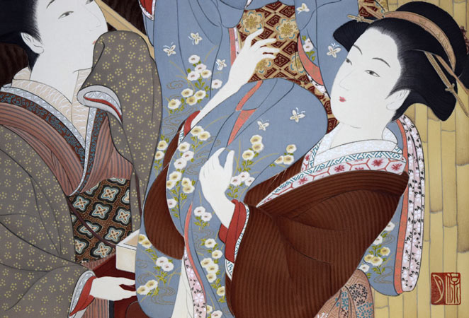 関尾保月「目黒雅叙園」版画 拡大画像5