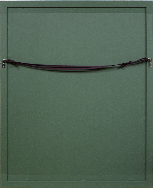 千住博「水」リトグラフ 額縁裏側画像