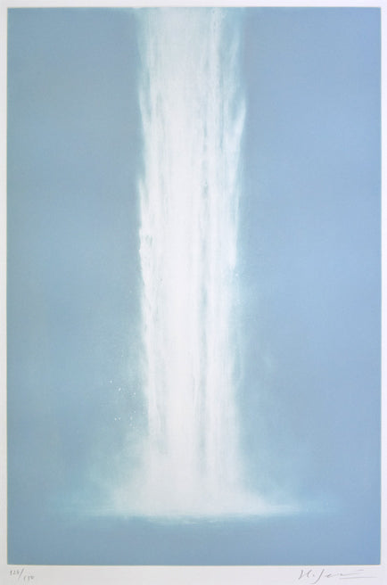 千住博「Waterfall＃20（ウォーターフォール）」フォトエッチング、アクアチント、ルーレット　作品全体拡大画像