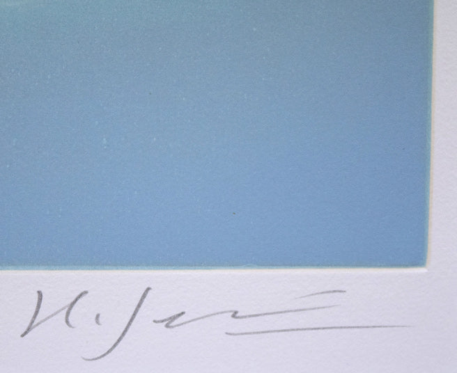 千住博「Waterfall#20(ウォーターフォール)」フォトエッチング、アクアチント、ルーレット 本人直筆鉛筆サイン拡大画像