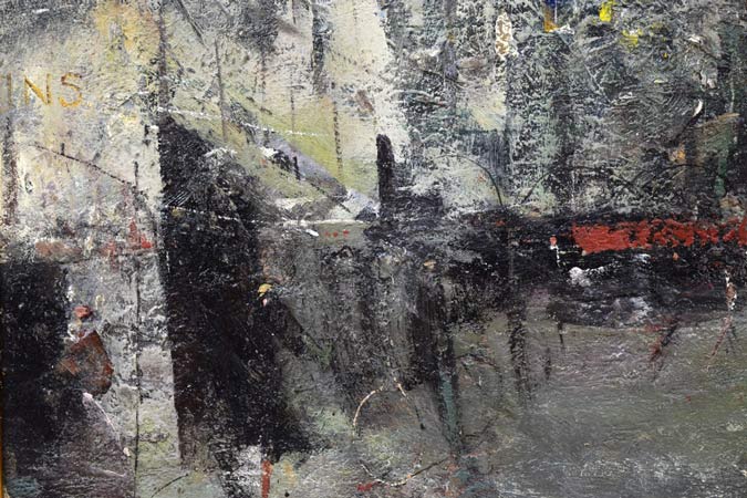 ジャン・クロード・シェネ「フジ街」油絵・M15号 拡大画像2