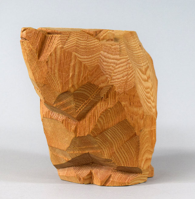柴崎重行「熊」木彫(高さ16.8cm)・1978年作 作品画像2