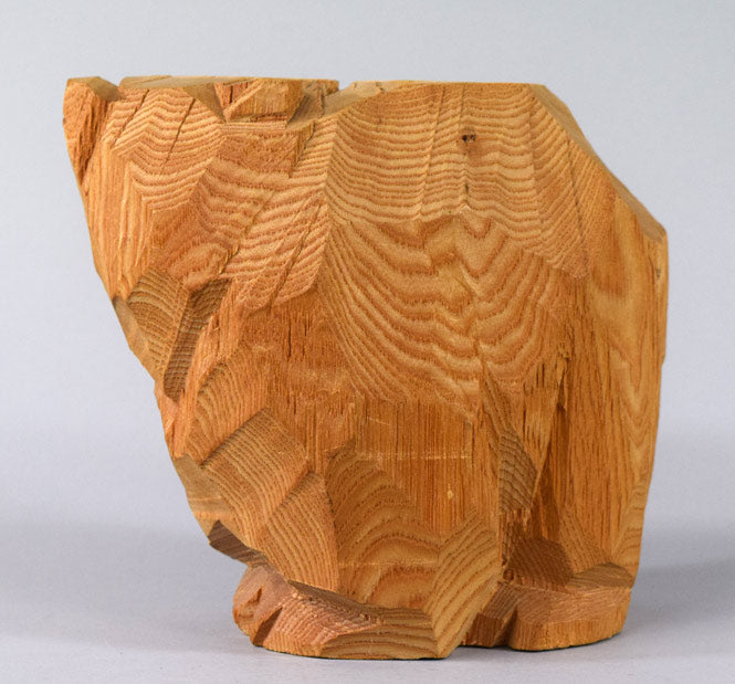 柴崎重行「熊」木彫(高さ16.8cm)・1978年作 作品画像3