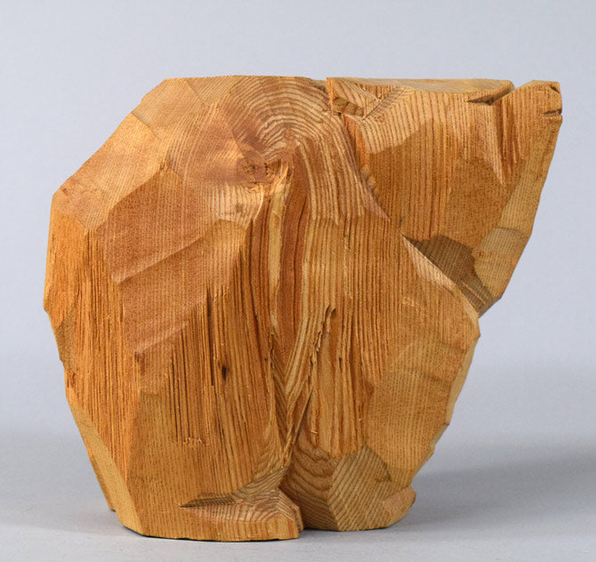 柴崎重行「熊」木彫(高さ16.8cm)・1978年作 作品画像5
