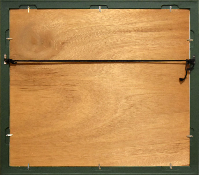 繁野 三郎「薔薇」水彩画 額縁裏側部分