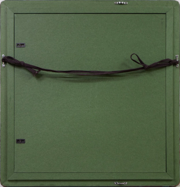 繁野三郎「苺」水彩画 額縁裏側画像