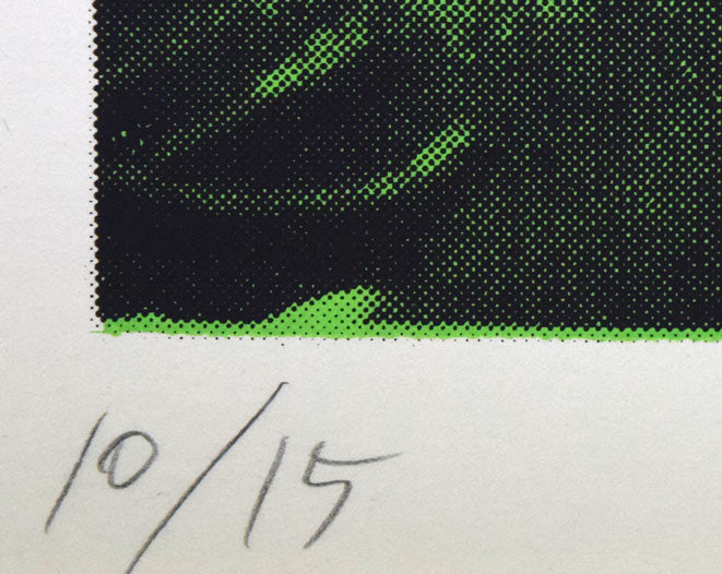 島州一「ヨルダン・フセイン大統領」シルクスクリーン版画 限定番号(ed,10/15)拡大画像