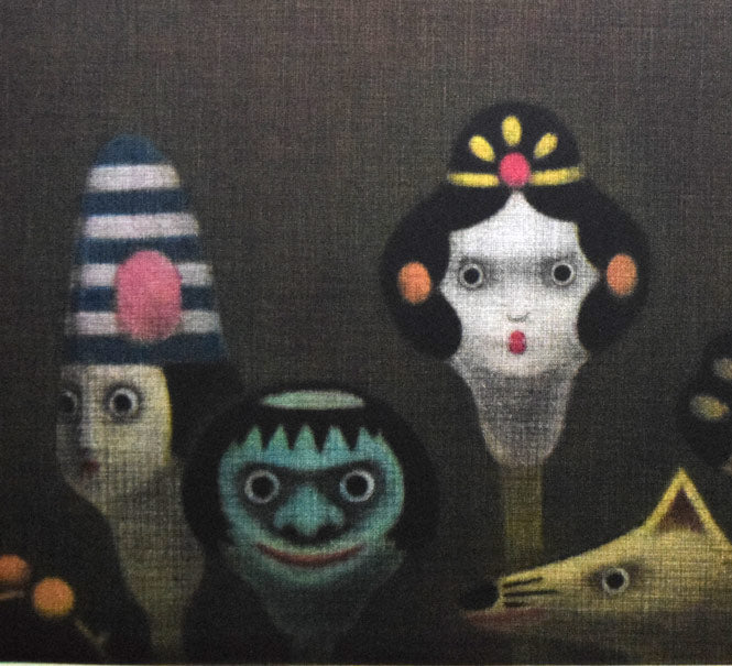 清水敦「首人形」カラーメゾチント 拡大画像3