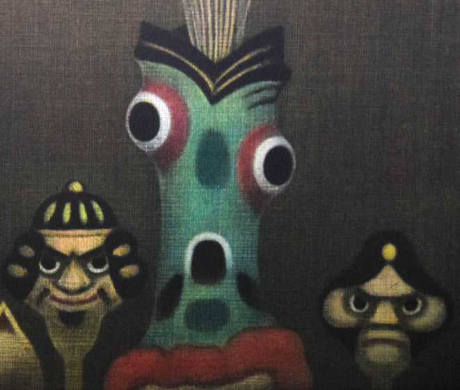 清水敦「首人形」カラーメゾチント 拡大画像4