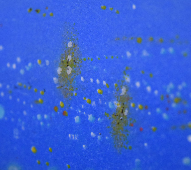 清水規「黎明富士」リトグラフに手彩色 手彩部分拡大画像2