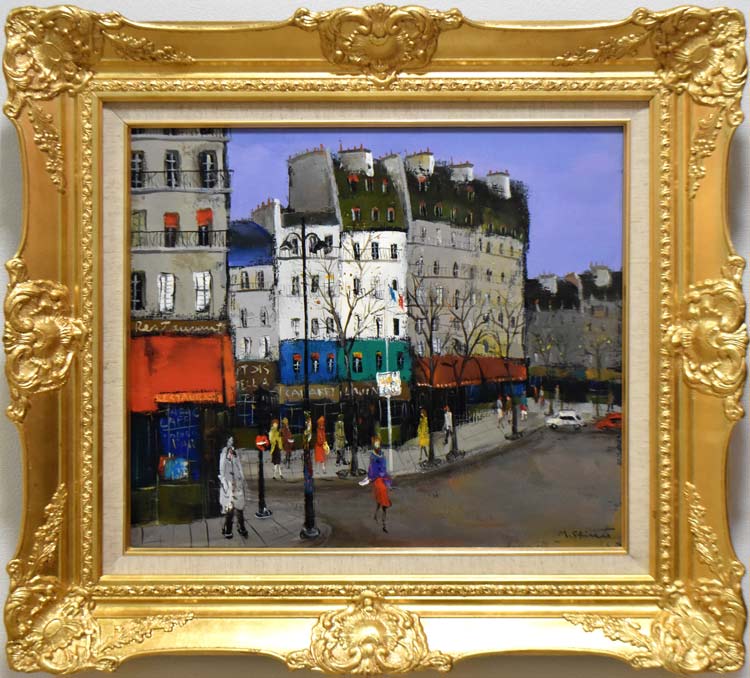 代田 盛男「クリシー(フランス)」油絵・F10号