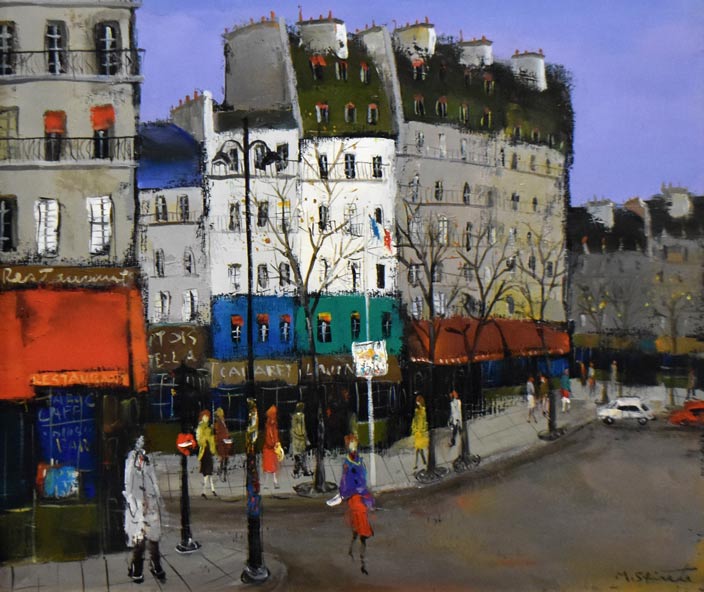 代田 盛男「クリシー(フランス)」油絵・F10号 作品全体拡大画像