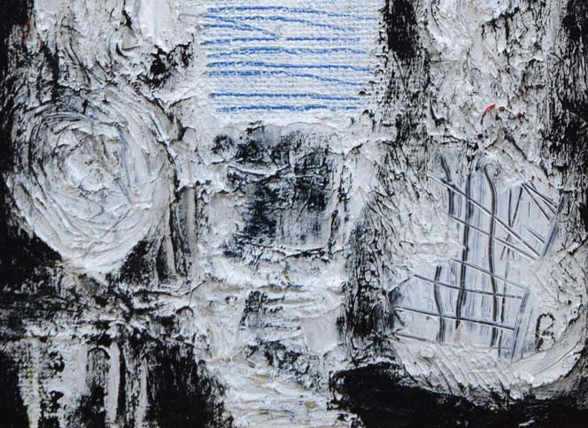 砂澤ビッキ「無題」油絵・F0号 拡大画像3