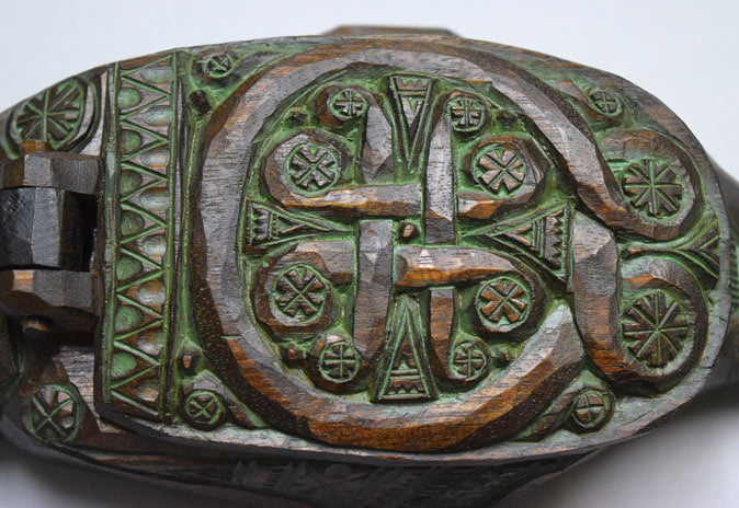 砂澤ビッキ「樹魚蓋付き小物入れ」木彫作品 拡大画像3