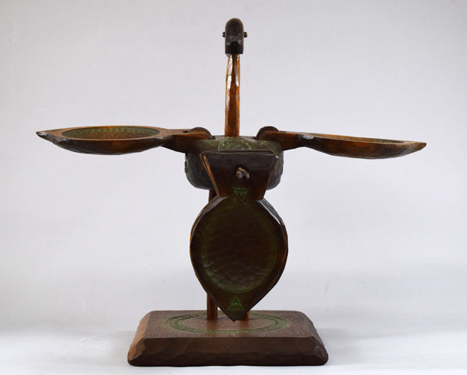 砂澤ビッキ「樹丹頂鶴」木彫作品 全体画像4