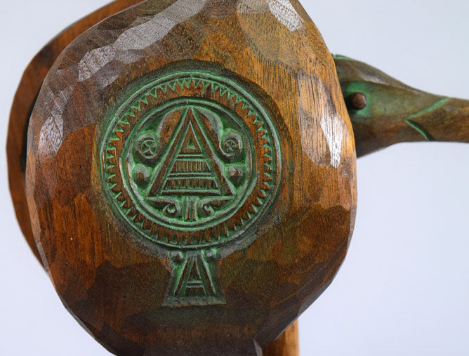 砂澤ビッキ「樹丹頂鶴」木彫作品 拡大画像7