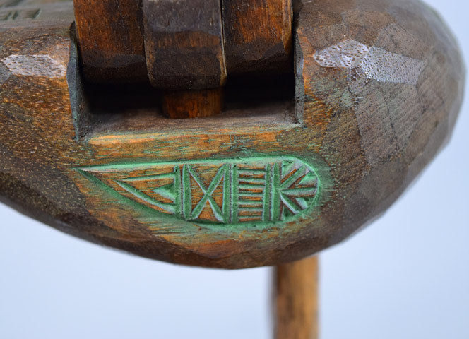 砂澤ビッキ「樹丹頂鶴」木彫作品 拡大画像4