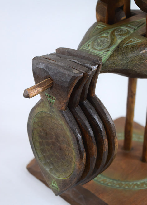 砂澤ビッキ「樹丹頂鶴」木彫作品 拡大画像8