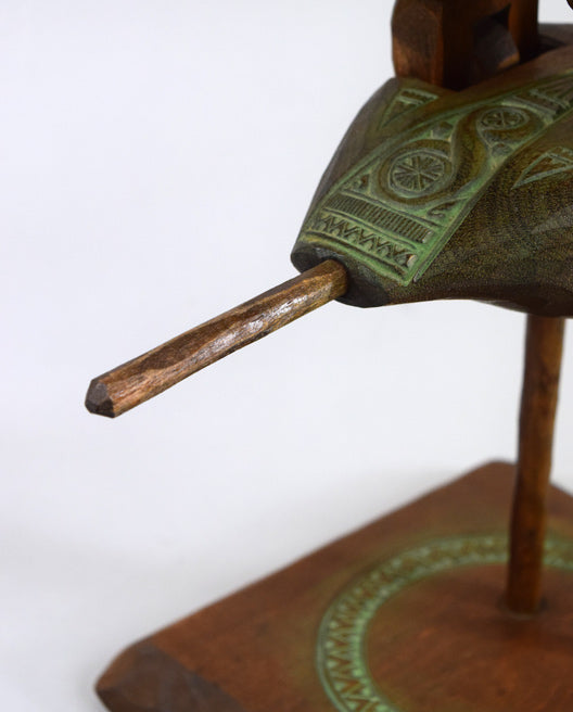 砂澤ビッキ「樹丹頂鶴」木彫作品 拡大画像9